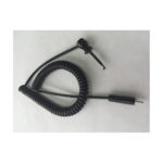 standard mini test hook to standard 0.080 in (2.03 mm) female pin plug test lead with coil cord wire