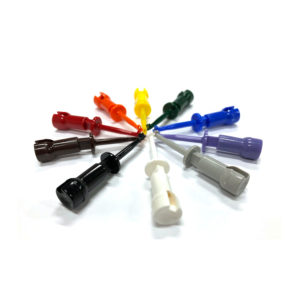 Image: XM Micro-Hook Test Connector set of 10 assorted colors-Part #: XM-S