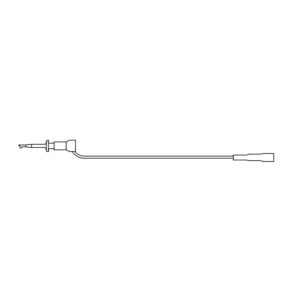 micro-hook to female 6-32 threaded socket (jack) test lead