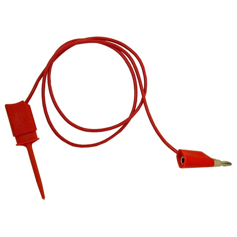 XK Micro-Hook to Stacking Mini Banana Plug lead