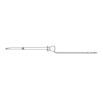 long mini-hook to 0.025" square pin plug test lead