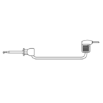 fully insulated standard mini-hook to standard 0.08" pin plug with handle test lead