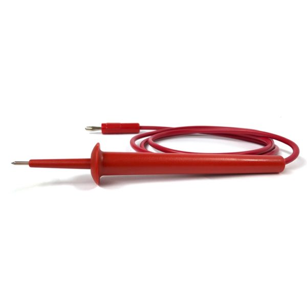 Pin Tip Test Probe to Heavy-Duty Standard Banana Plug 18 AWG PVC Test Lead (Part #:658 - Red)
