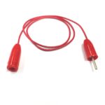 standard 0.080" (2.03 mm) pin plug to pin socket test lead