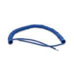 20 AWG PVC Coil Cord Test Lead Wire - Blue
