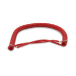 20 AWG PVC Coil Cord Test Lead Wire - Red