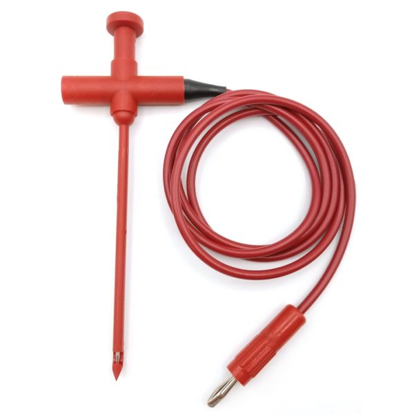 Micro-Hook Test Lead with Stripped Wired end 12 (28 AWG PVC) - Set of 10:  Assorted Colors (P713-12-S)