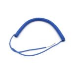 22 AWG PVC Coil Cord Test Lead Wire - Blue