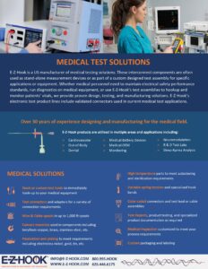 medical testing solutions flyer